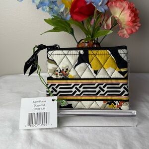 NWT Vera Bradley Dogwood Coin Purse Retired Pattern - LAST ONE